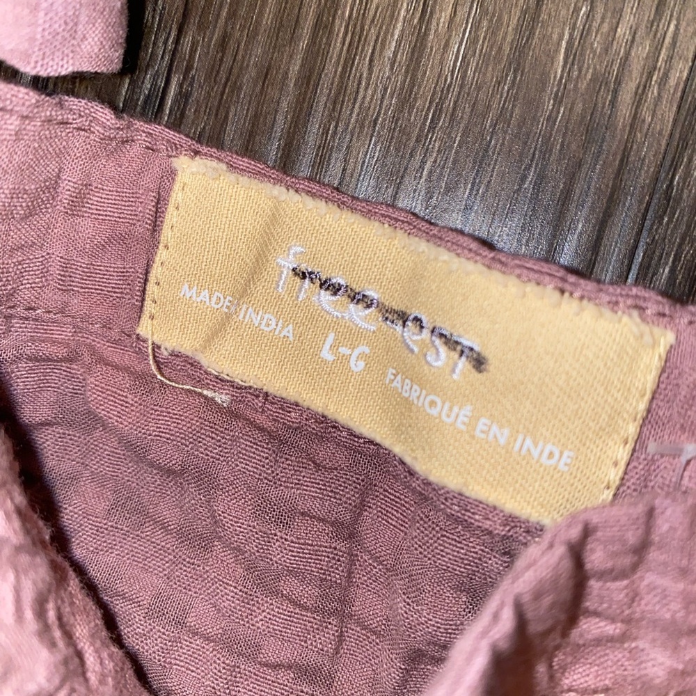 FREE PEOPLE free-est - Drew Pucker Check Skirt Set L - Picture 9 of 9